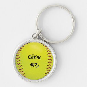 Porte-clés Porte - clé du base-ball de Fastpitch