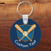 Porte-clés Porte - clé du bouclier de baseball (Recto)