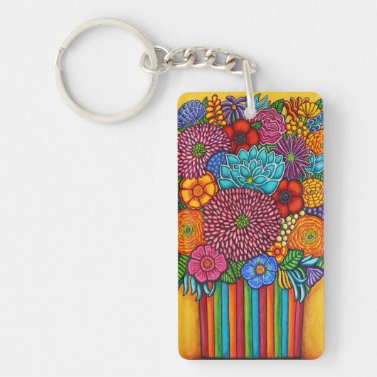 Porte-clés Porte - clé du bouquet de fête (Devant)