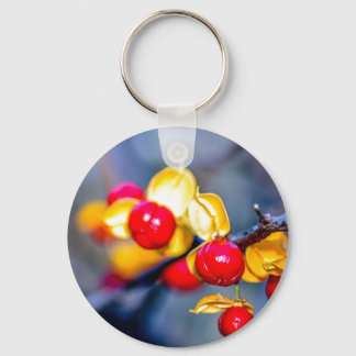 Porte-clés Porte - clé du bouton Berries d'automne