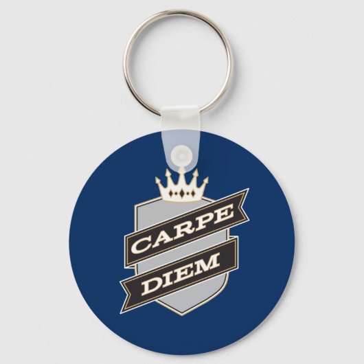 Porte-clés Porte - clé du bouton Carpe Diem (Recto)
