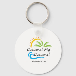 Porte-clés Porte - clé du bouton Cozumel