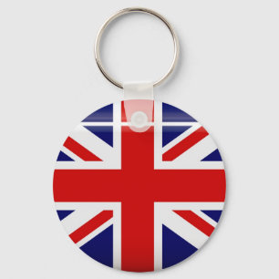 Porte-clés Porte - clé du bouton Drapeau du Royaume-Uni