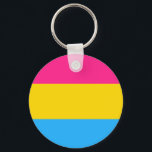 Porte-clés Porte - clé du bouton Drapeau Pansexual<br><div class="desc">Bouton Drapeau Pansexual Porte - clé par PikesPeakMarket</div>