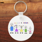 Porte-clés Porte - clé du bouton Giggles & Screams (Recto)