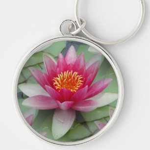 Porte-clés Porte - clé du bouton Lily d'eau Lotus rose