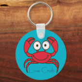 Porte-clés Porte - clé du bouton Love Crab (Recto)