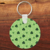Porte-clés Porte - clé du bouton Motif shamrock (Recto)