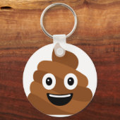 Porte-clés Porte - clé du bouton Poop Emoji (Recto)
