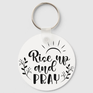 Porte-clés Porte - clé du bouton Prier