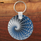 Porte-clés Porte - clé du bouton spirale bleue (Recto)