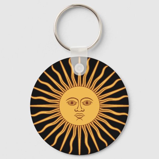 Porte-clés Porte - clé du bouton Sun (Recto)