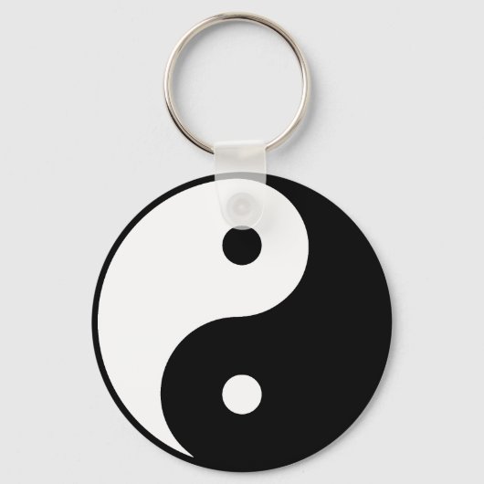 Porte-clés Porte - clé du bouton Yin Yang (Recto)