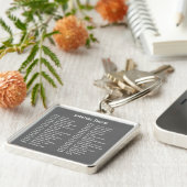 Porte-clés Porte - clé du calendrier des inventions (Côté)