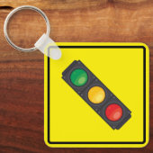 Porte-clés Porte - clé du Carré de signalisation métallique (Recto)