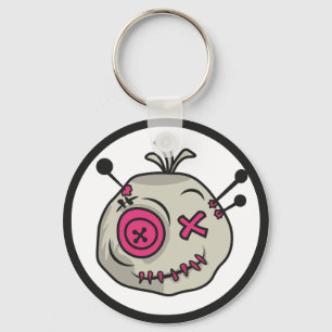 Porte-clés Porte - clé du cercle métallique de jeton Voodoo