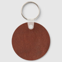 Porte - clé du cercle métallique en cuir