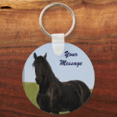 Porte-clés Porte - clé du cheval friésien 5 (Recto)
