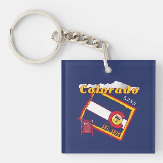 Porte-clés Porte - clé du Colorado (Devant)