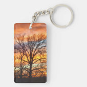 Porte-clés Porte - clé du coucher du soleil 1 d'hiver (Dos)