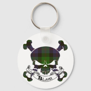 Porte-clés Porte - clé du crâne de Blair Tartan