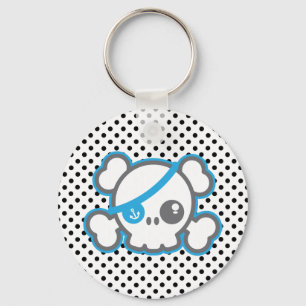 Porte-clés Porte - clé du crâne de Kawaii Pirate