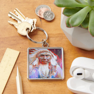 Porte-clés Porte - clé du Crazy Horse amérindien