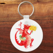 Porte-clés Porte - clé du dragon rouge gallois (Recto)