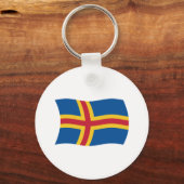 Porte-clés Porte - clé du drapeau Aaland (Recto)