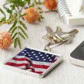 Porte-clés Porte - clé du drapeau américain (Côté)