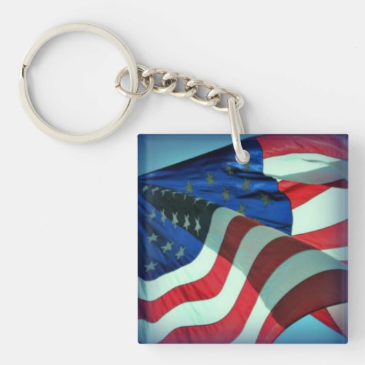 Porte-clés Porte - clé du drapeau américain (Devant)