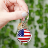 Porte-clés PORTE - CLÉ du drapeau américain (main)