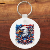 Porte-clés PORTE - CLÉ du drapeau américain (Recto)