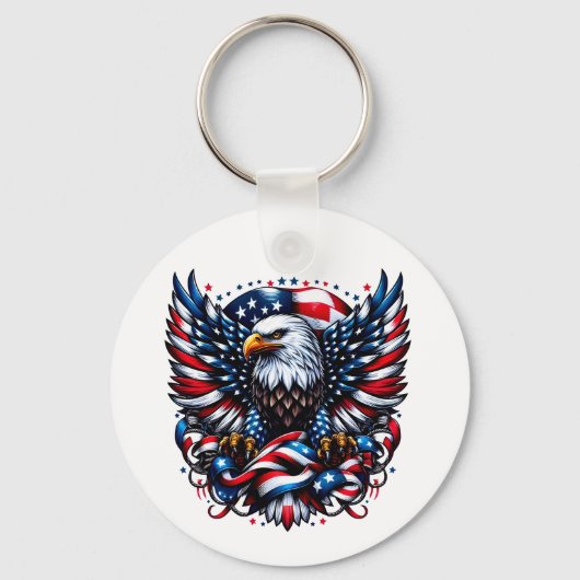 Porte-clés PORTE - CLÉ du drapeau américain (Recto)