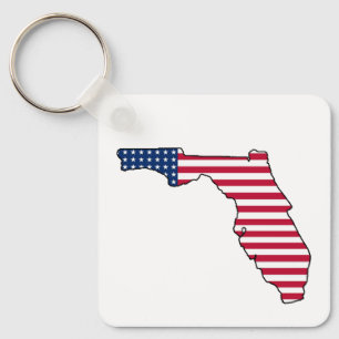 Porte-clés Porte - clé du drapeau américain de Floride