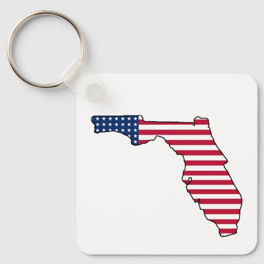 Porte-clés Porte - clé du drapeau américain de Floride (Recto)