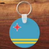 Porte-clés Porte - clé du drapeau Aruba (Recto)