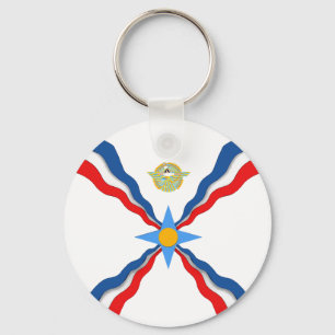 Porte-clés Porte - clé du drapeau assyrien