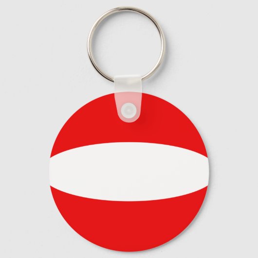 Porte-clés Porte - clé du drapeau autrichien Fisheye (Recto)