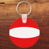 Porte-clés Porte - clé du drapeau autrichien Fisheye (Recto)