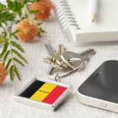 Porte-clés Porte - clé du drapeau belge (Côté)