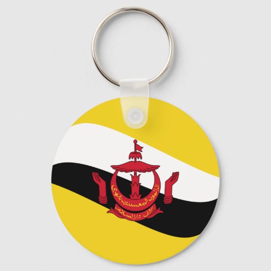 Porte-clés Porte - clé du drapeau Brunei Fisheye (Recto)