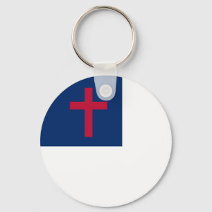 Porte-clés Porte - clé du drapeau chrétien