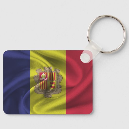 Porte-clés Porte - clé du drapeau d'Andorre (Recto)