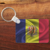 Porte-clés Porte - clé du drapeau d'Andorre (Verso)