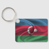 Porte-clés Porte - clé du drapeau d'Azerbaïdjan (Verso)