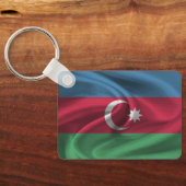 Porte-clés Porte - clé du drapeau d'Azerbaïdjan (Verso)