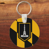 Porte-clés Porte - clé du drapeau de Baltimore (Maryland) (Recto)
