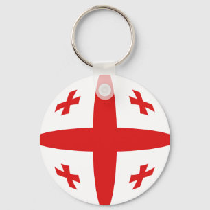 Porte-clés Porte - clé du drapeau de Georgia Fisheye
