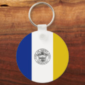 Porte-clés Porte - clé du drapeau de Jersey City (New Jersey) (Recto)